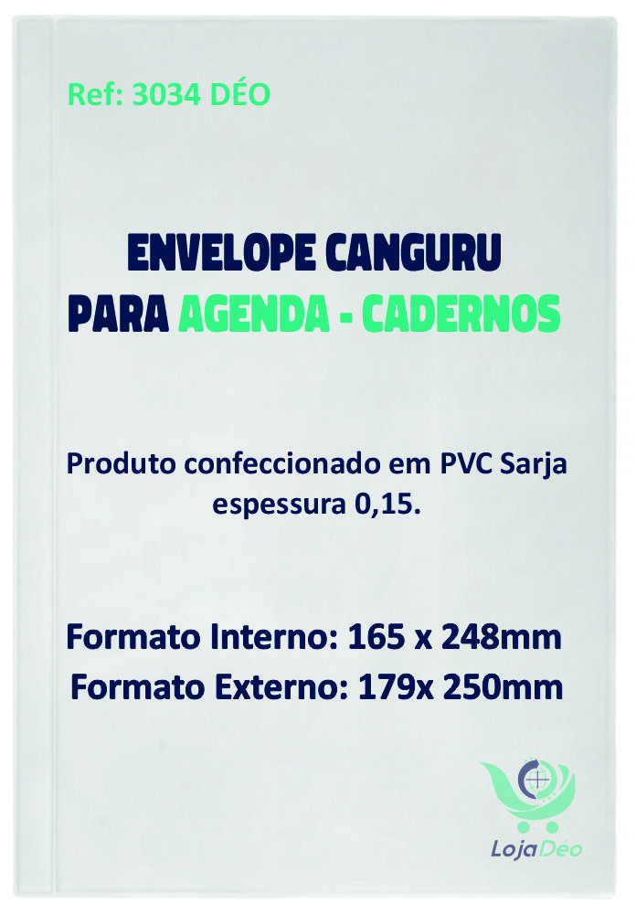 Envelope Canguru para Agenda/Cadernos Em ...