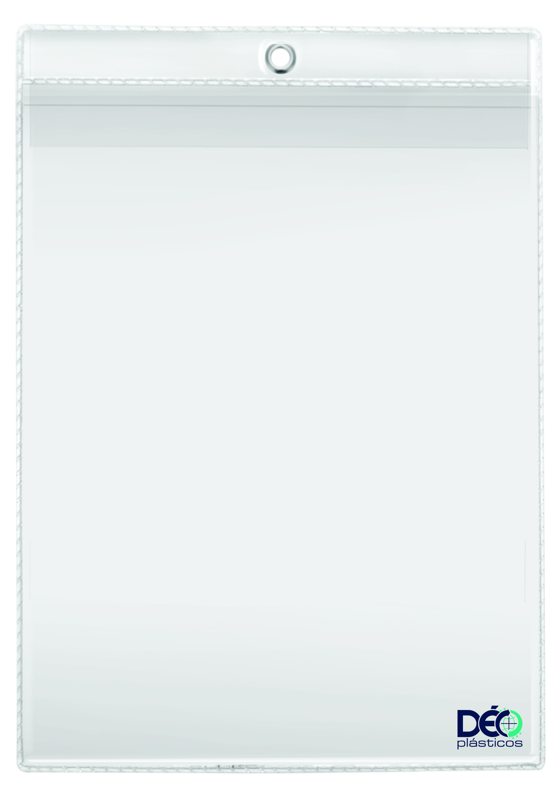 Porta documento em PVC transparente com t...