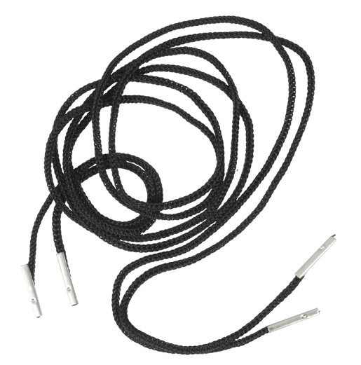 Cordão Preto com 90 cm e Ponteiras para C...