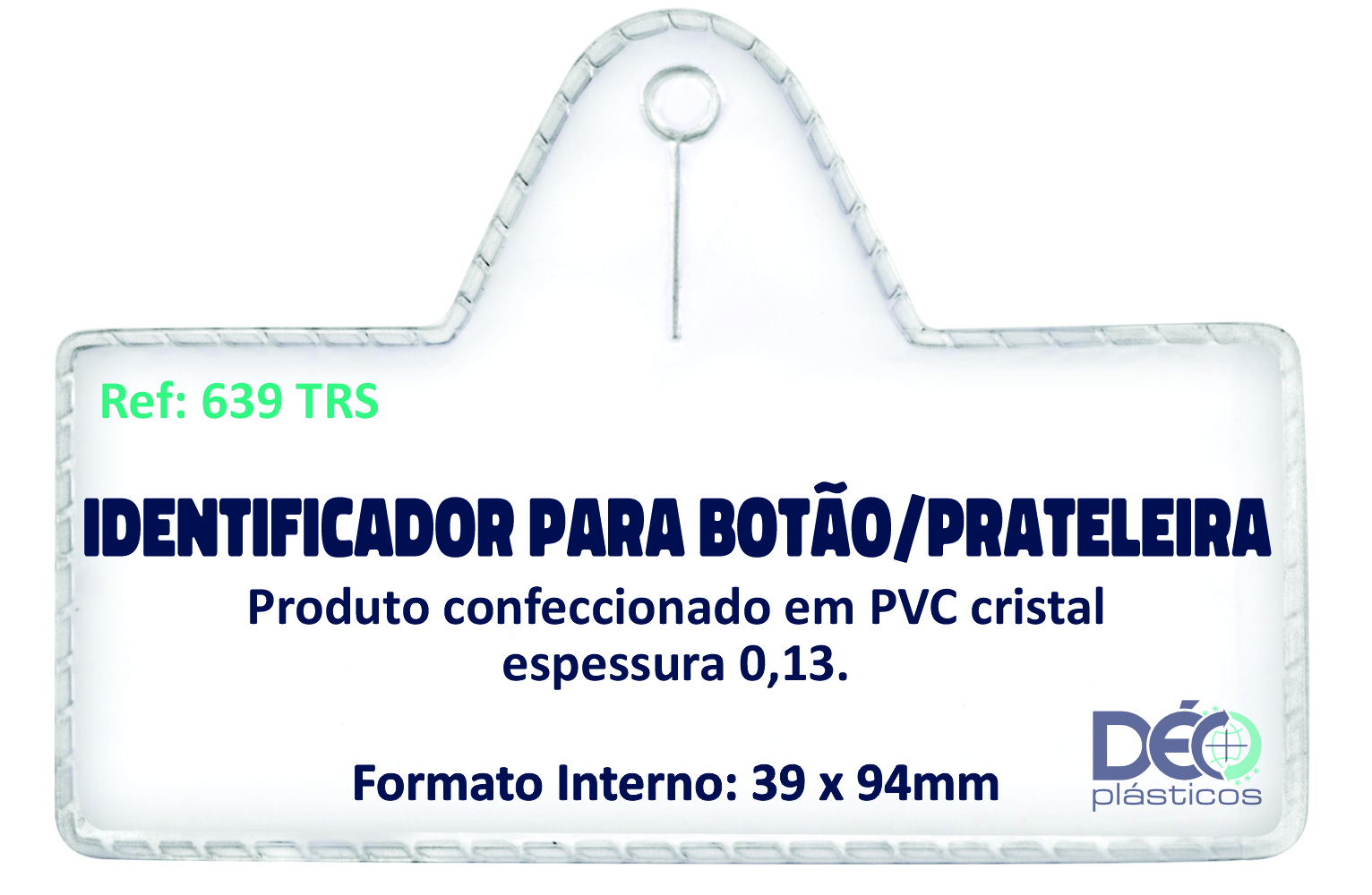 Identificador Crachá Transparente Para Bo...