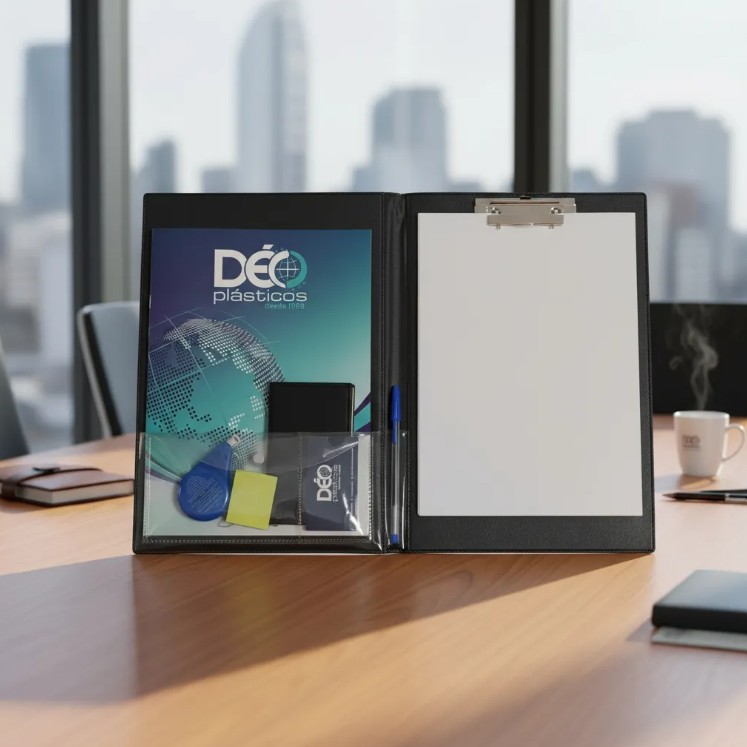 Pasta Prancheta Contendo Bolsa, Caneteiro...